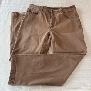 Duluth Trading Co Flex Fire Hose Relaxed Fit Cargo Work Pants Brown Mens 36x32